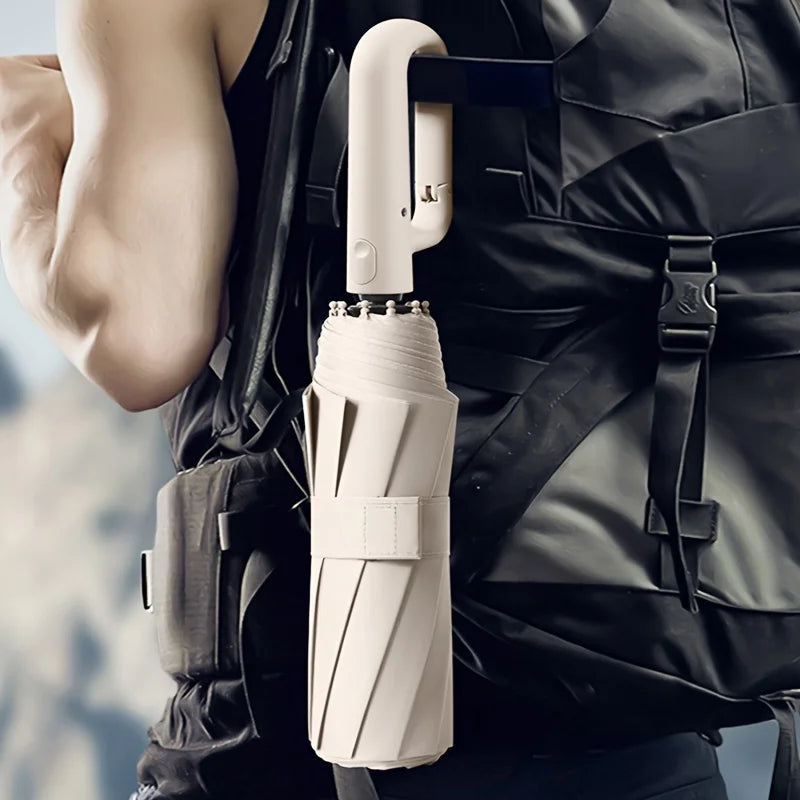 Zesílený kompaktní deštník AeroShade — povrchová úprava s ochranou proti slunci UPF50+ - Desfino