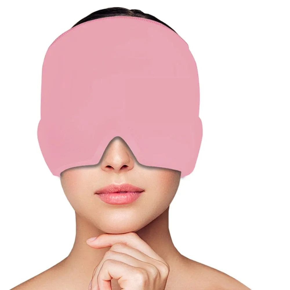 Gorro de gel refrescante de 360° para aliviar el dolor de cabeza - Alivio de la tensión y la migraña - Desfino