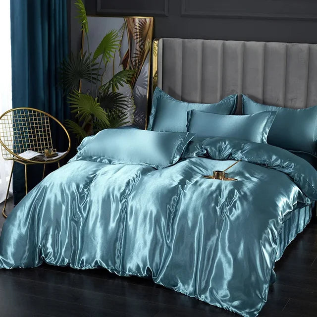 Ensemble de literie de luxe en satin Aurielle — Finition soyeuse et lisse