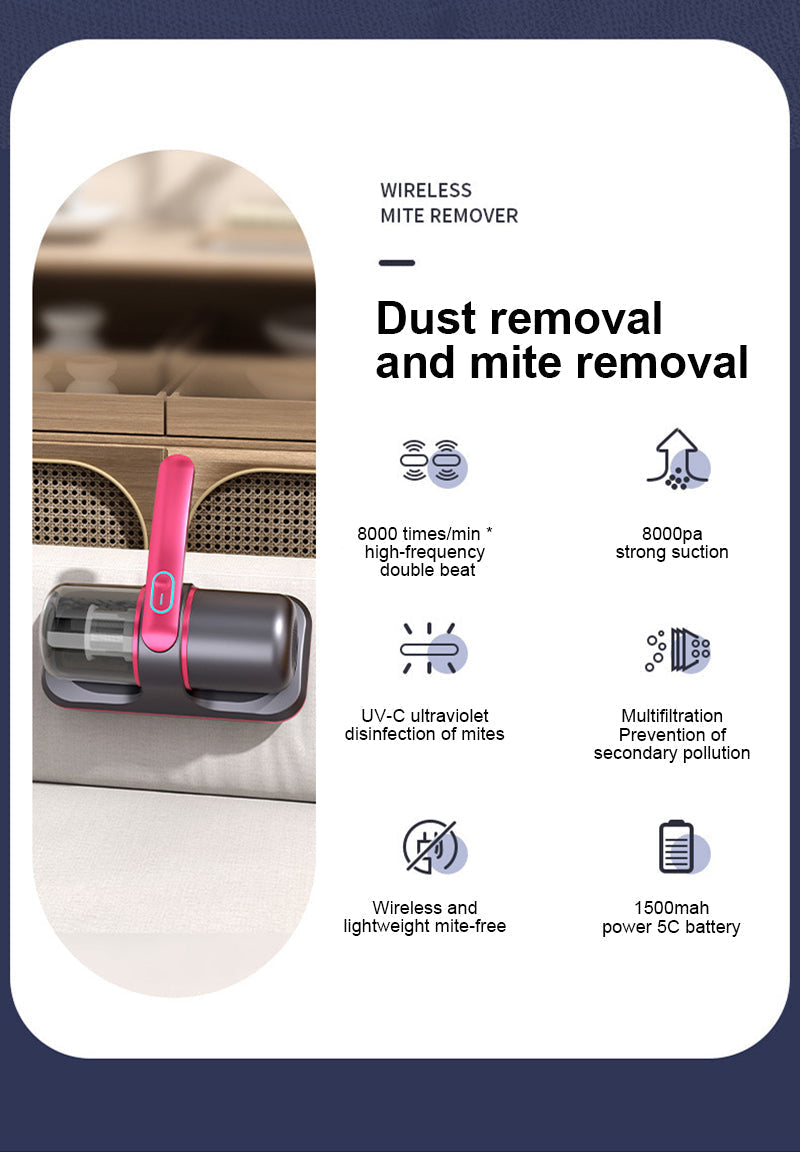 NovaShield UV-Matratzenstaubsauger — Gründliche Reinigung von Bett und Sofa - Desfino