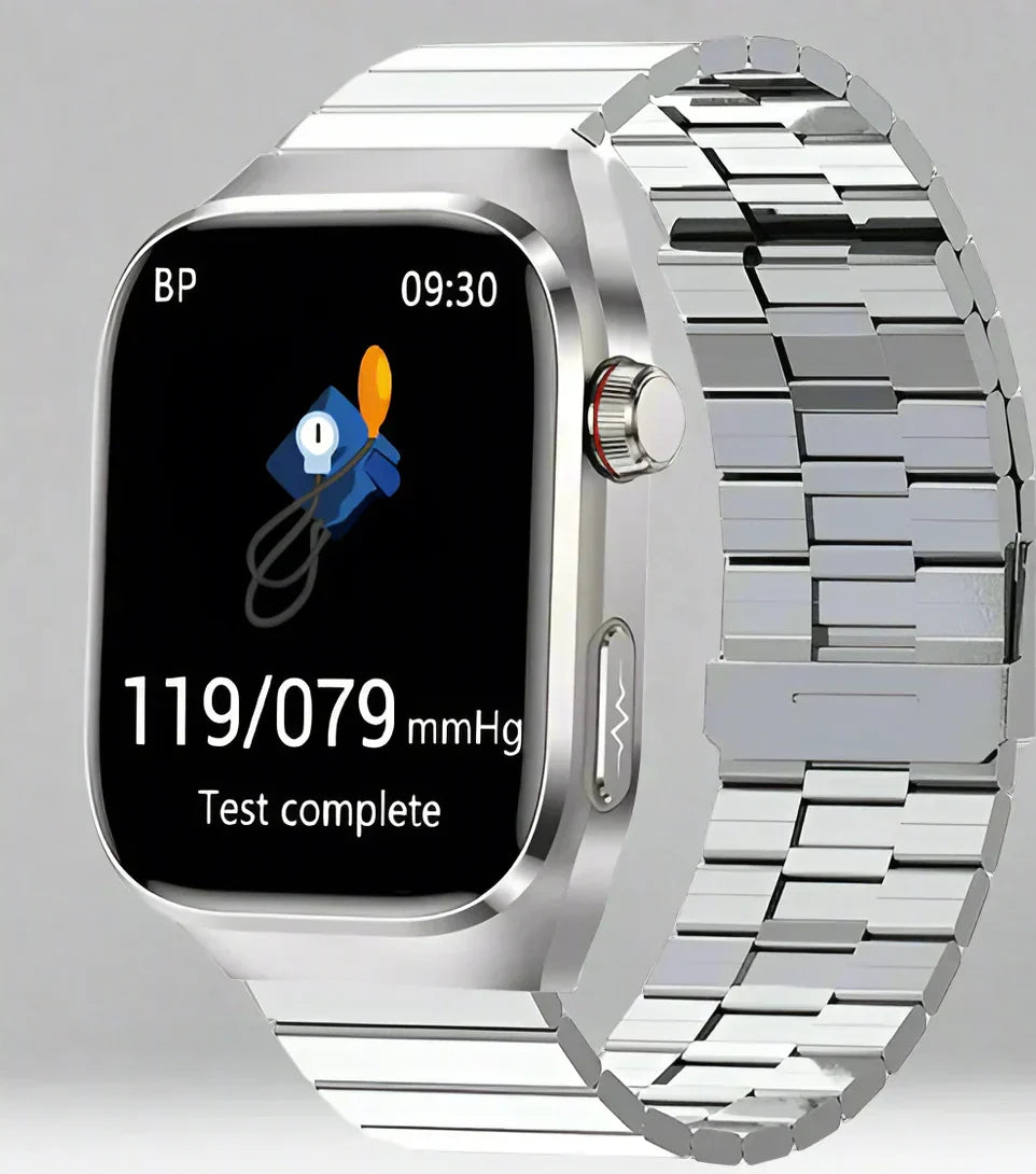 NexaPulse-smartwatch — Blodsukker, EKG, urinsyre og Bluetooth - Desfino