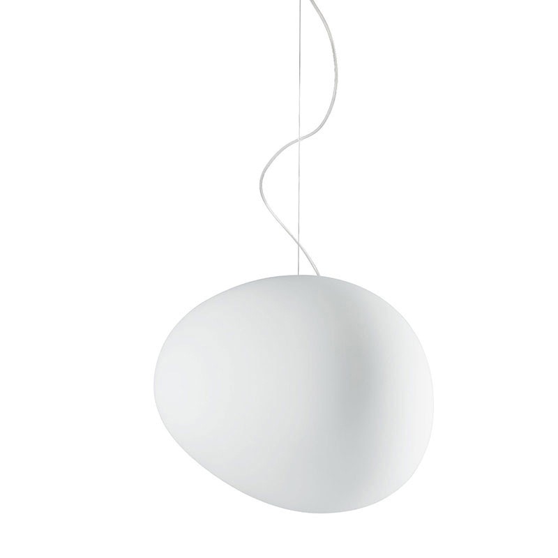 Suspension en verre soufflé à la main LumaVerde — Forme organique sculpturale - Desfino