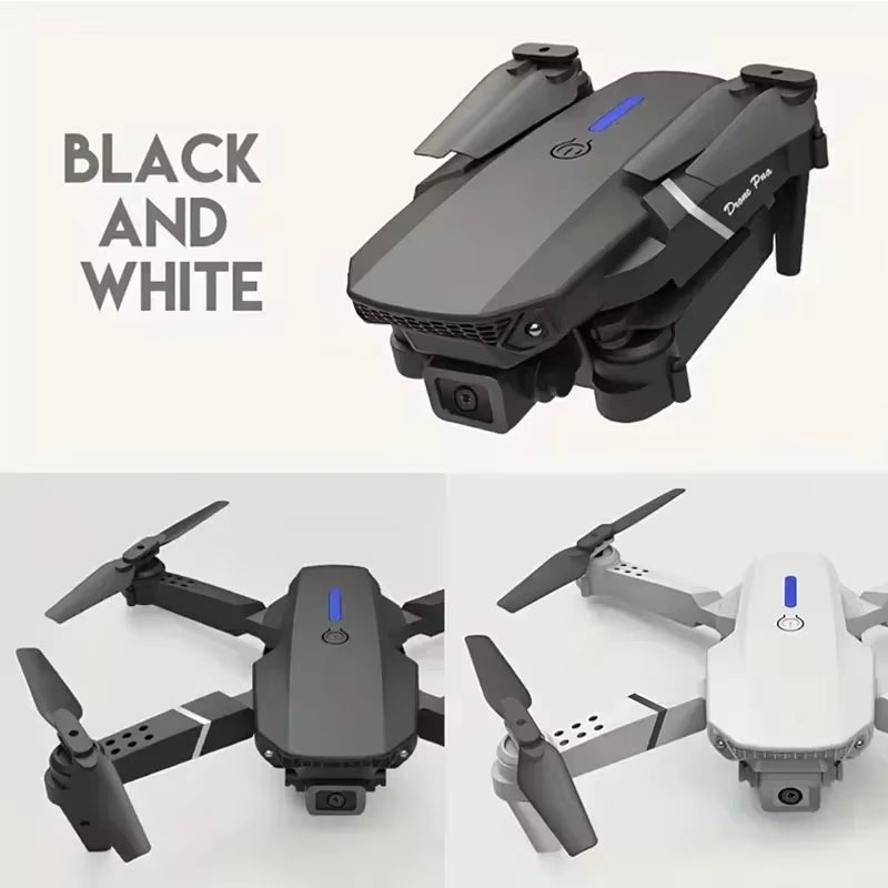רחפן E88 Pro מתקפל עם WiFi ו-FPV — מצלמת HD, שמירת גובה - Desfino