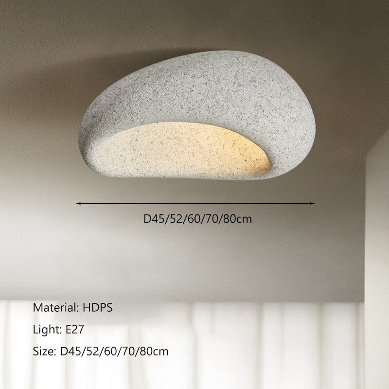 Tenzai Wabi-Sabi Ceiling Light — E27 Surface-Mount Fixture - Desfino