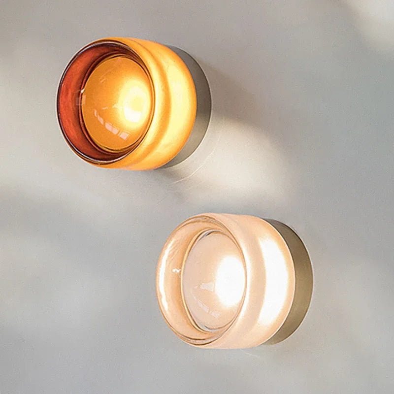 NovaLume væglampe i glas — Lumenari Studio, integreret LED - Desfino