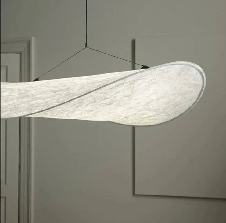 LumaWeave Potato Chip Pattern LED Pendant Light — Single-Light Cord - Desfino