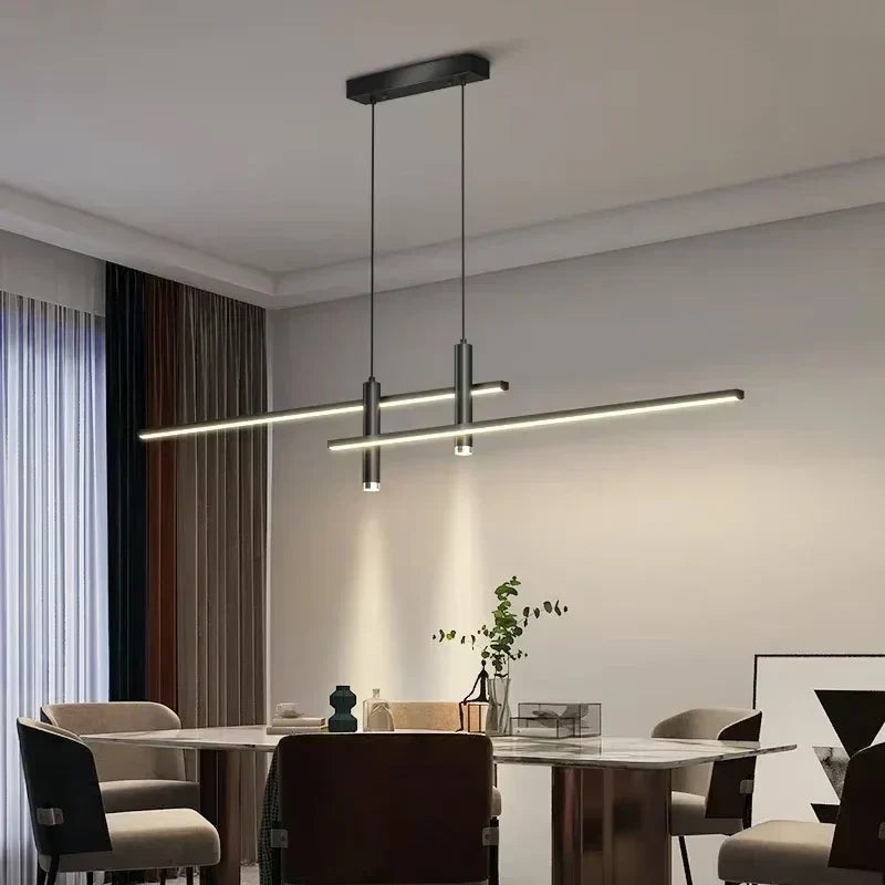 Aurelle nordisk, slank LED-pendellampe — lineær spotlampe - Desfino