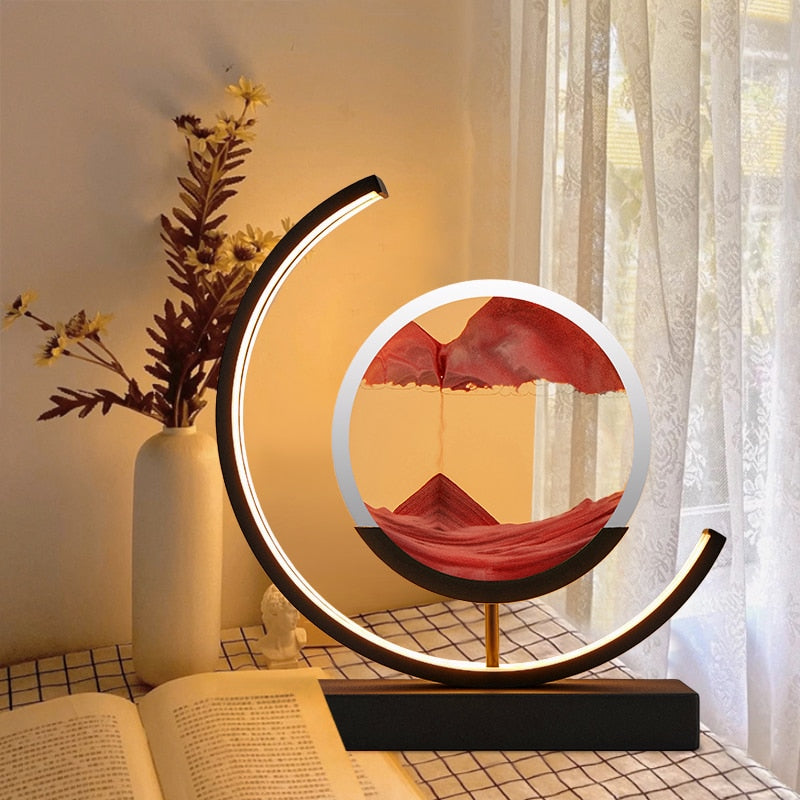 TerraGlow Sand Lamp — Artistic Ambient Accent Lighting - Desfino
