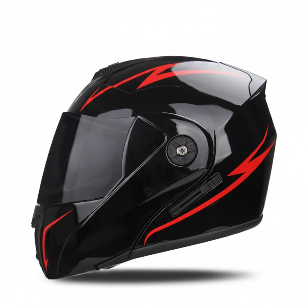 Casque de moto modulaire certifié DOT avec double visière — Desfino