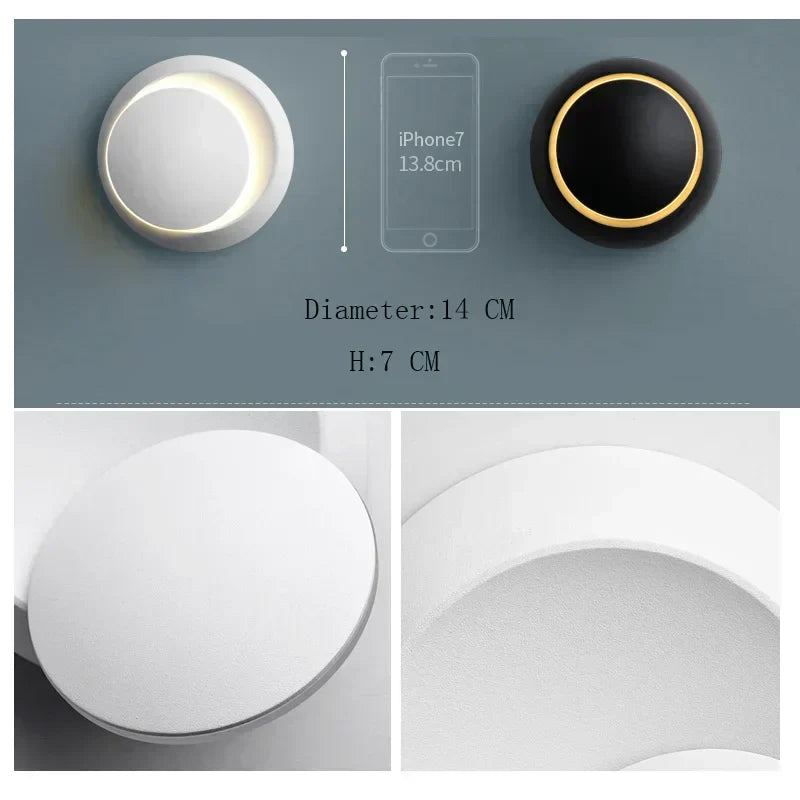 Lumio 350° drejelig LED-væglampe — justerbar moderne lampe - Desfino