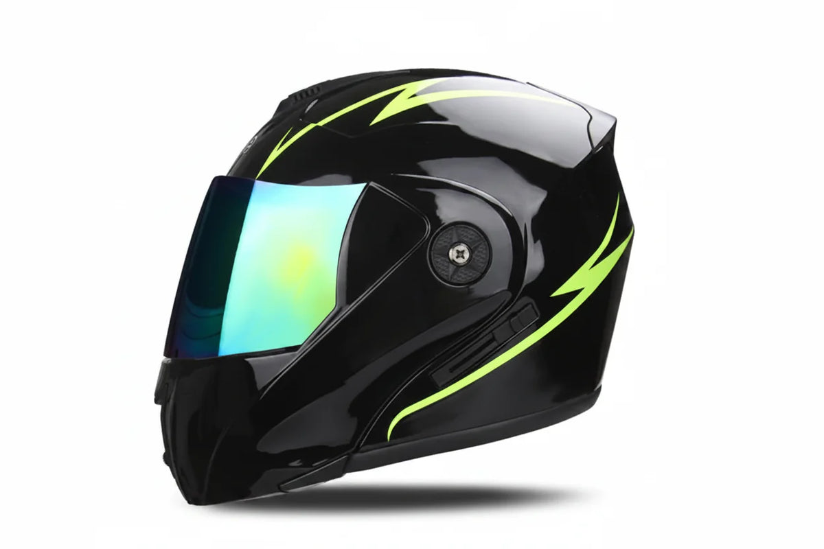 Casque de moto modulaire certifié DOT avec double visière — Desfino