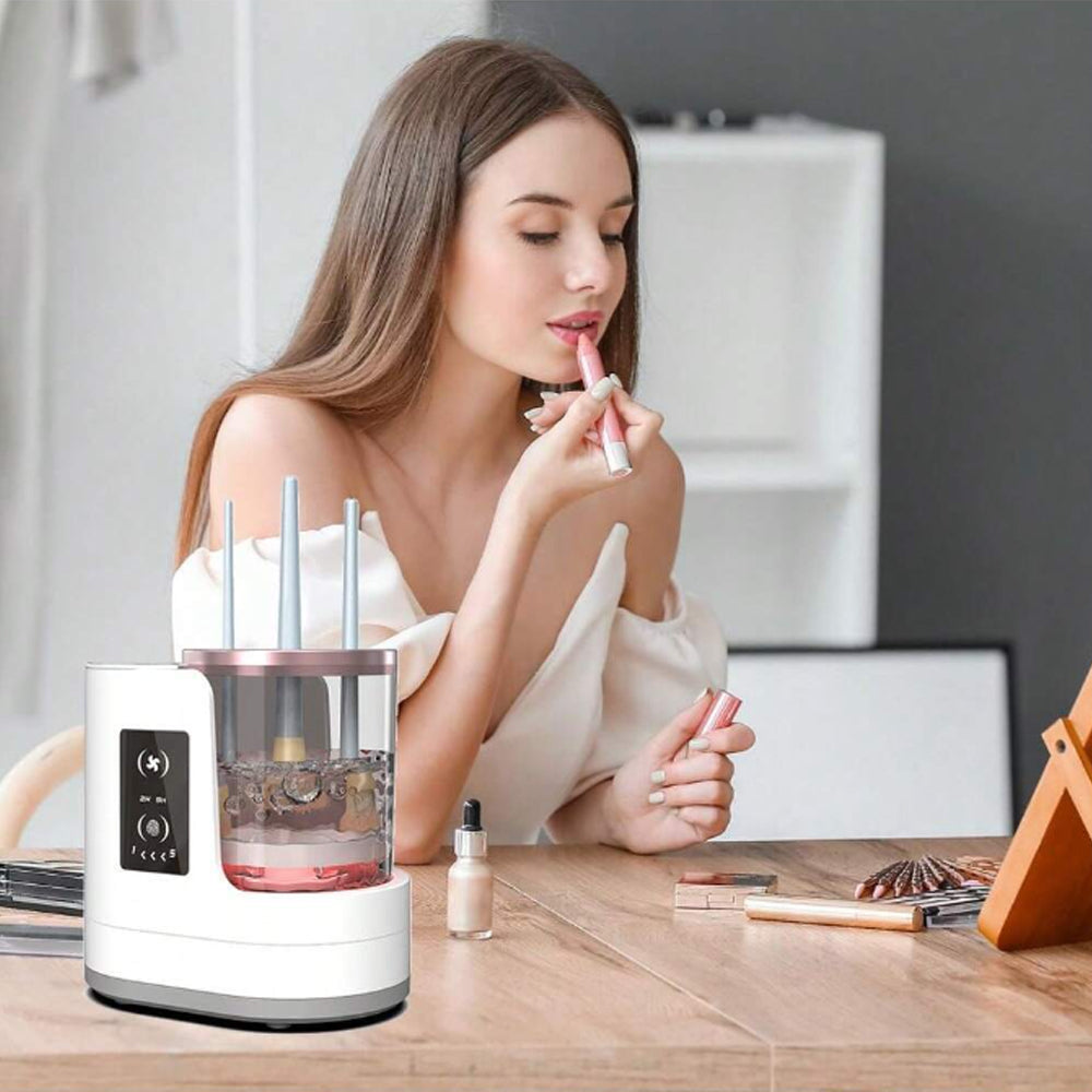 AstraGlow Pro elektrischer Make-up-Pinselreiniger — Wiederaufladbar - Desfino