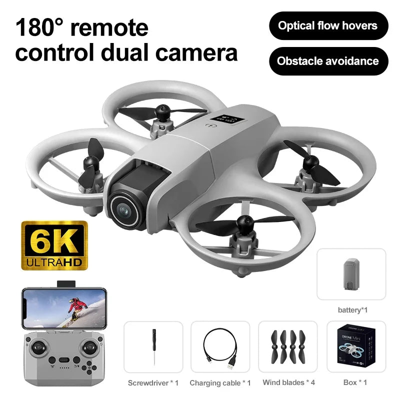 רחפן RC GT3 משנת 2025 — מצלמה כפולה 8K 5G HD, הימנעות ממכשולים - Desfino