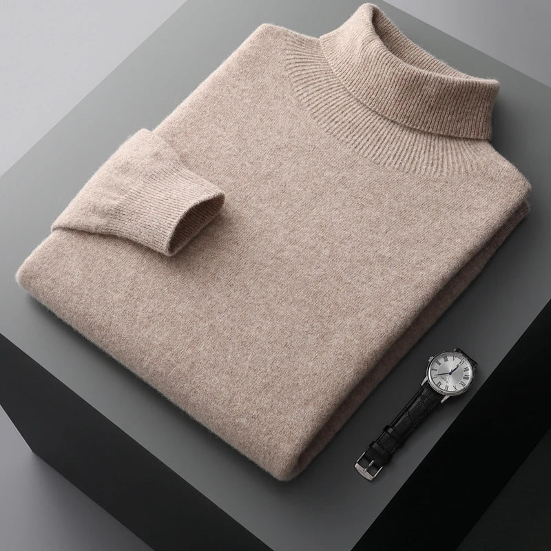 Aurelo Pullover aus 100 % extrafeiner Merinowolle—17,9-Mikron-Zweifachgarn - Desfino