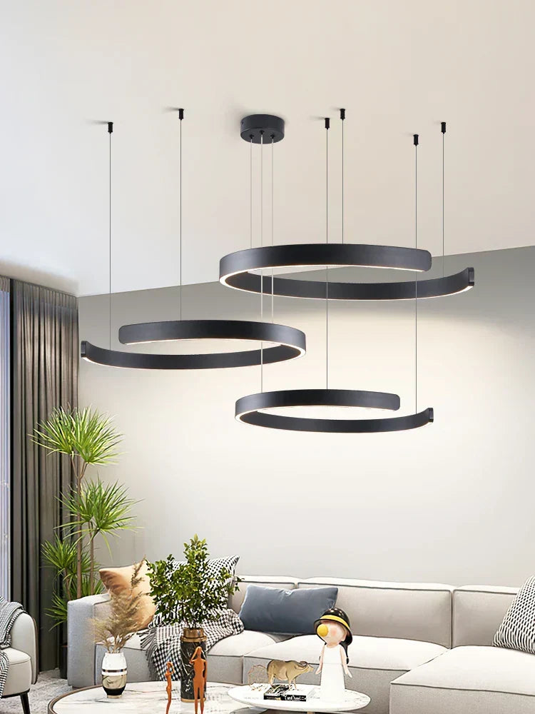 AerisGlow kerek LED-csillár — állítható hangulatvilágítás