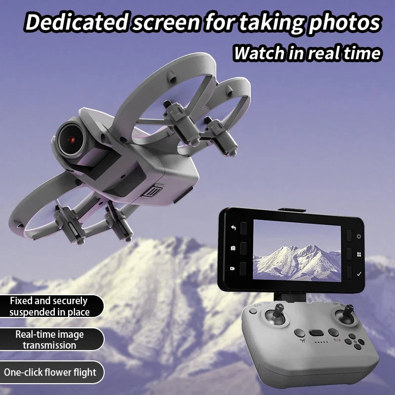 ミニ4K WiFi FPVカメラドローン - 折りたたみ式クアッドコプター、カラフルライト搭載 | Desfino