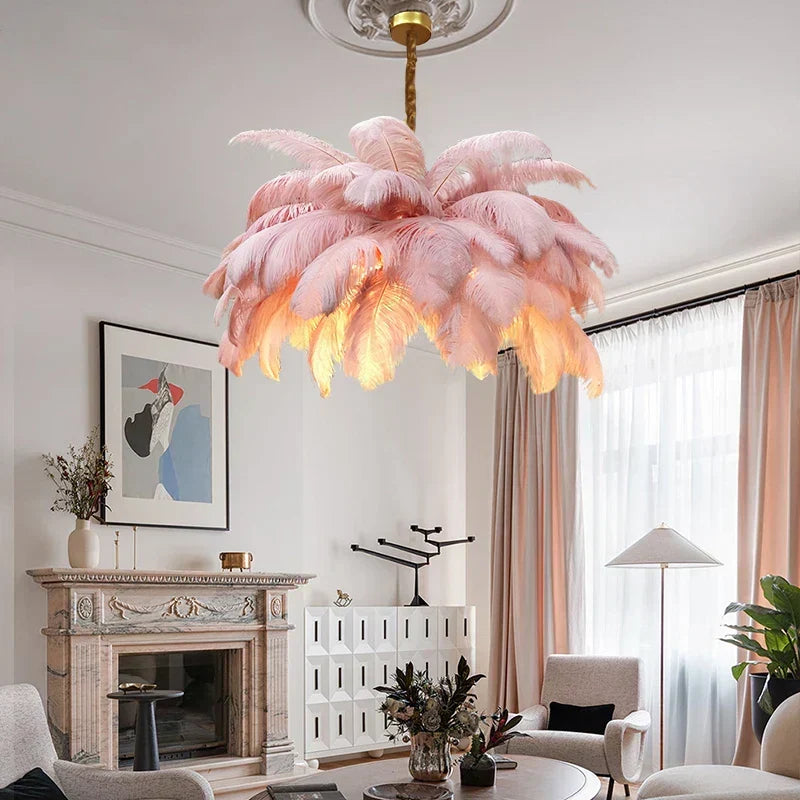 AstraFeather Modern Handcrafted Pendant Chandelier