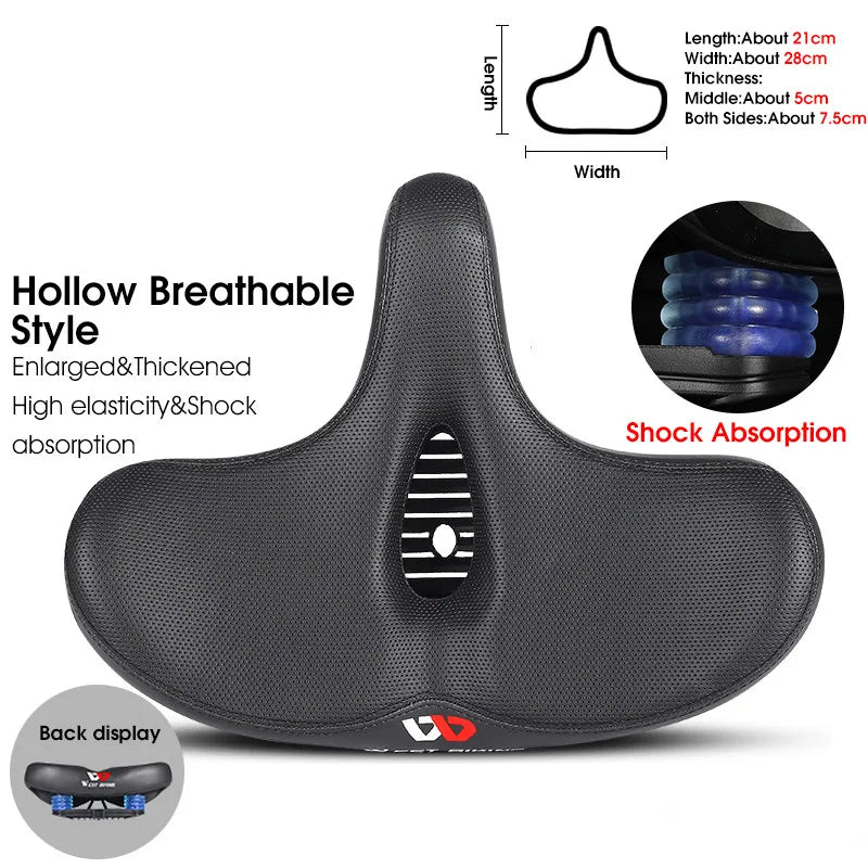Široké ergonomické sedlo SummitRide pro horská a městská kola - Desfino