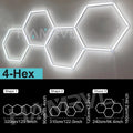 Lampe LED hexagonale de garage HAMRVL 110-240V, tube de 440mm | Desfino