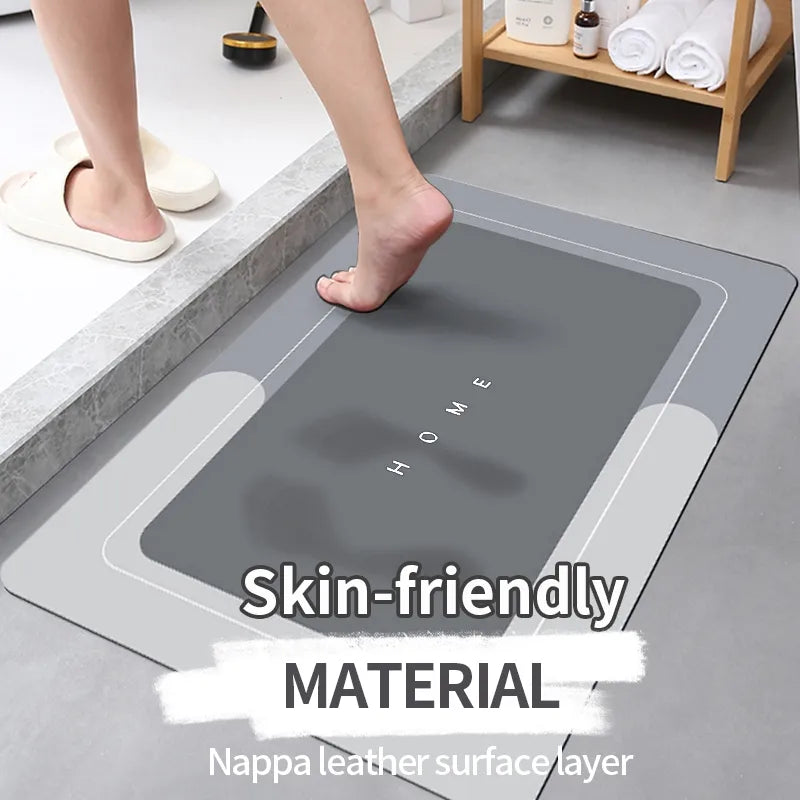 DryGuard Non Slip Bath Mat — Quick Dry Surface, High Absorbency Backing