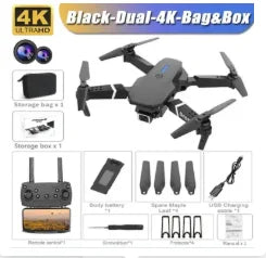 רחפן E88 Pro מתקפל עם WiFi ו-FPV — מצלמת HD, שמירת גובה - Desfino