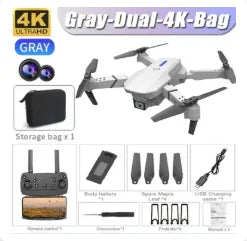 רחפן E88 Pro מתקפל עם WiFi ו-FPV — מצלמת HD, שמירת גובה - Desfino