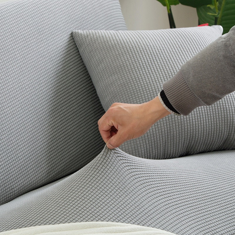 Housse de canapé extensible lavable — Ajustement antidérapant, 1 à 3 places - Desfino