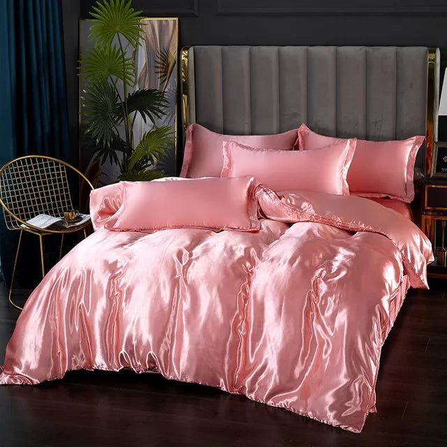 Ensemble de literie de luxe en satin Aurielle — Finition soyeuse et lisse