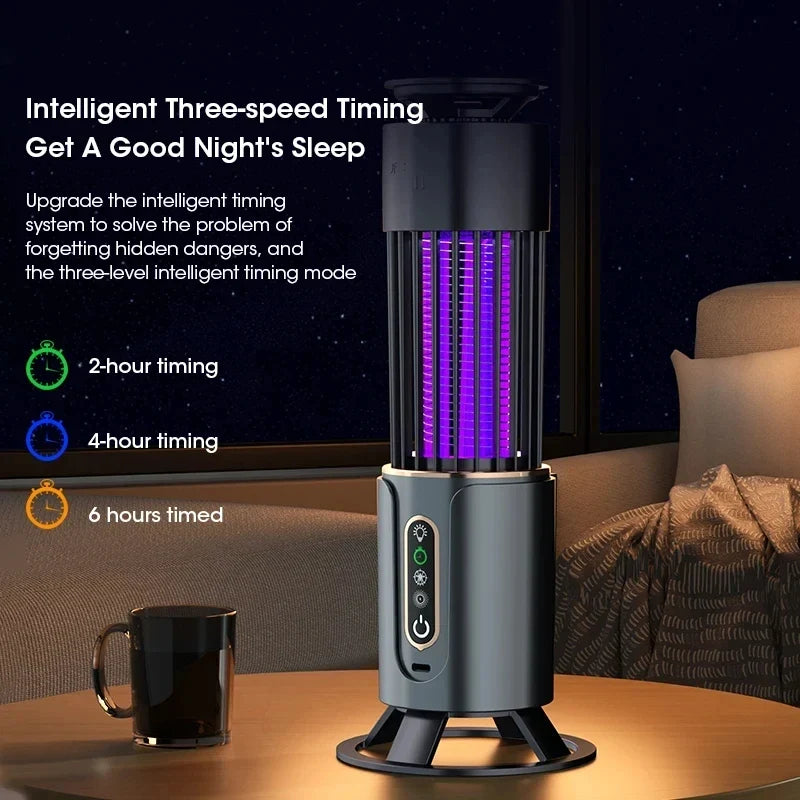 Lanterne piège à moustiques UV 2-en-1 — Lampe de camping LED USB - Desfino