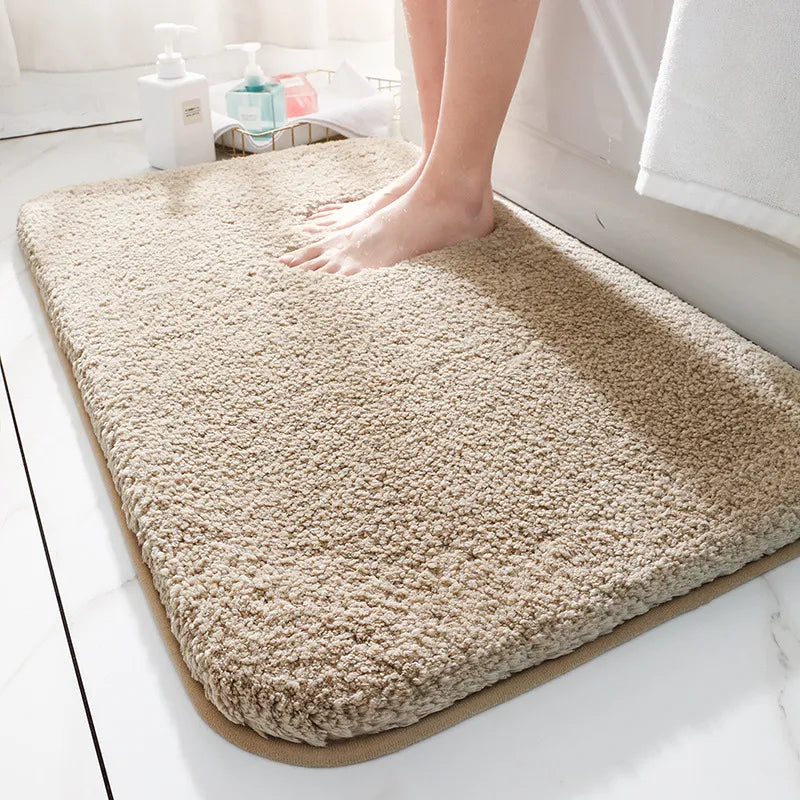 Plüschiger, besonders dicker Badteppich — Weicher, wolkenähnlicher Flor, Spa-Komfort - Desfino