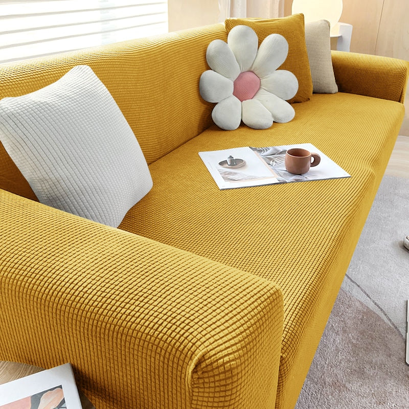 Housse de canapé extensible lavable — Ajustement antidérapant, 1 à 3 places - Desfino