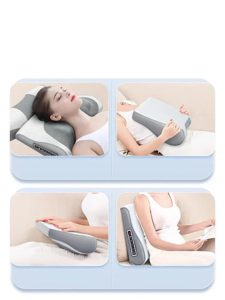 Μαξιλάρι μασάζ αυχένα και πλάτης SerenGlow ComfortHeat — ήπια θερμότητα - Desfino