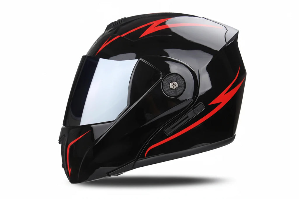 Casque de moto modulaire certifié DOT avec double visière — Desfino