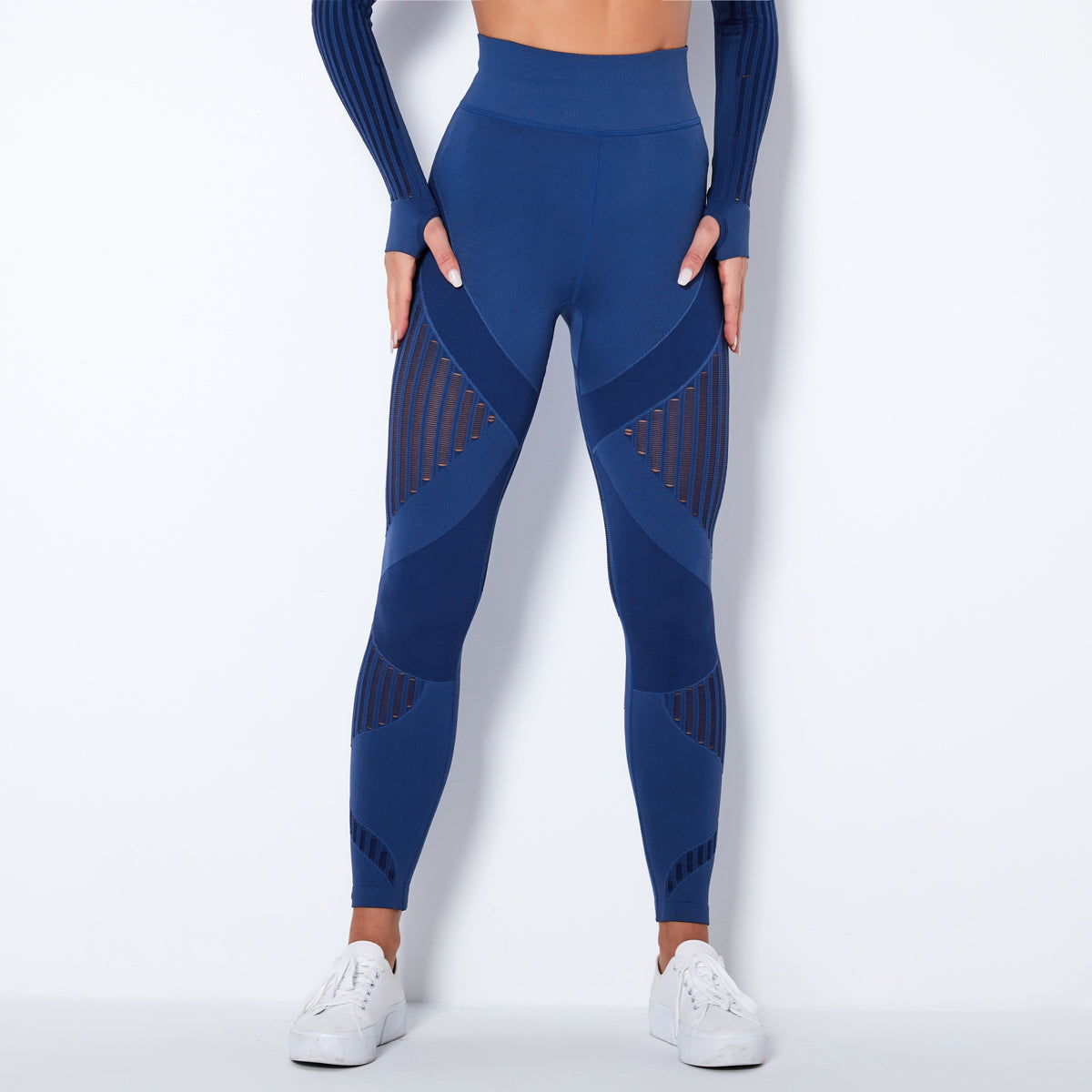 Damskie legginsy uciskowe ShapeFit przeciw cellulitowi — odprowadzające wilgoć - Desfino