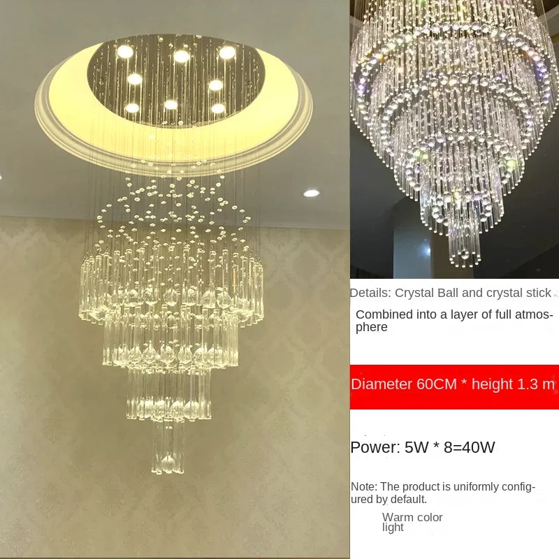 Lustre Calara en gouttes de pluie superposées — Argenté ou doré - Desfino