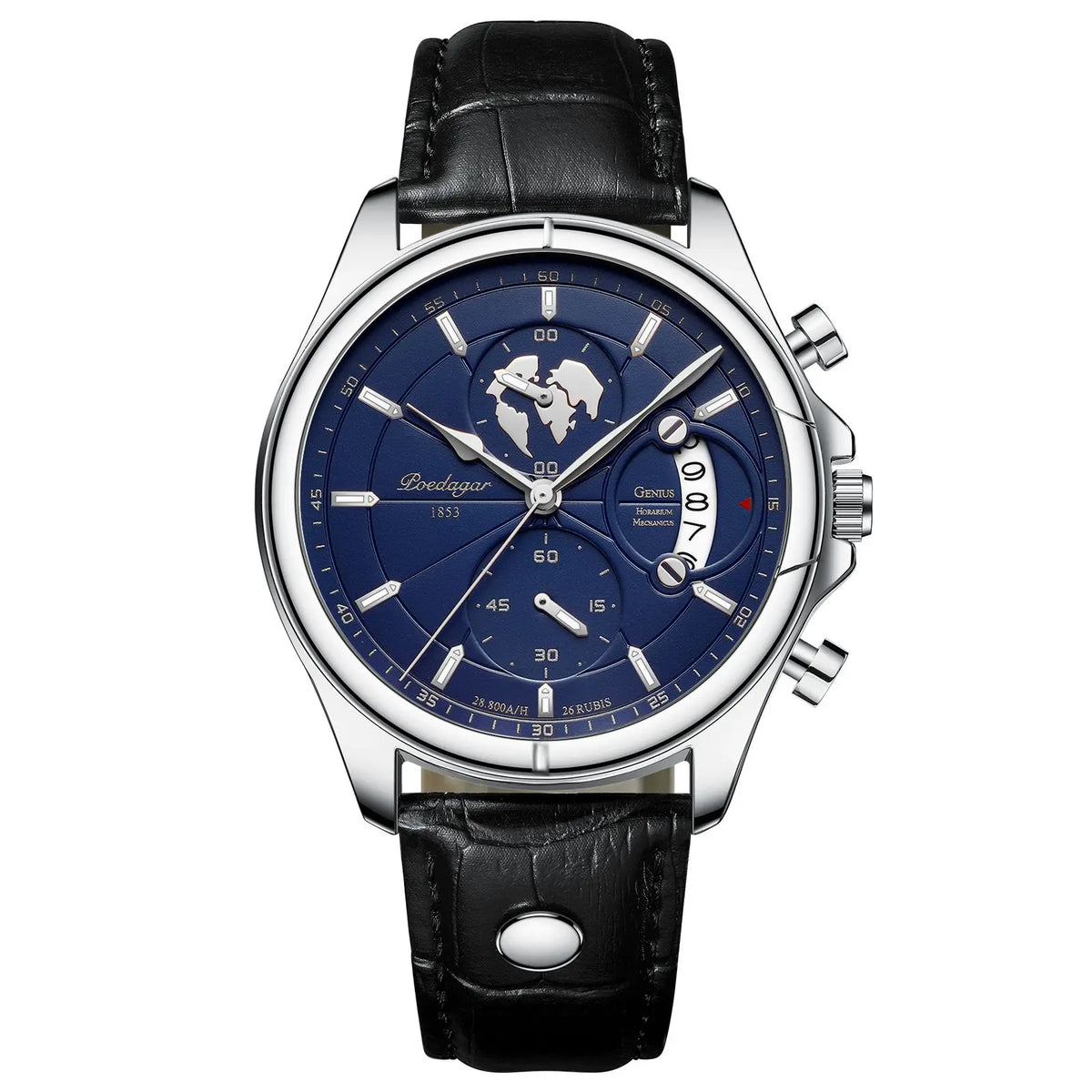 Aurello casual sporthorloge - chronograaf-geïnspireerd ontwerp - Desfino