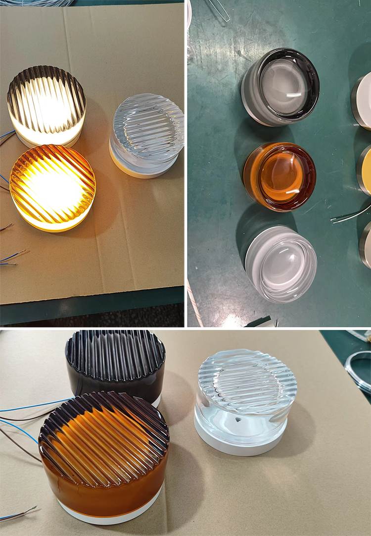 Applique da parete per esterni IP65 in vetro temperato Liora Ripple - Desfino