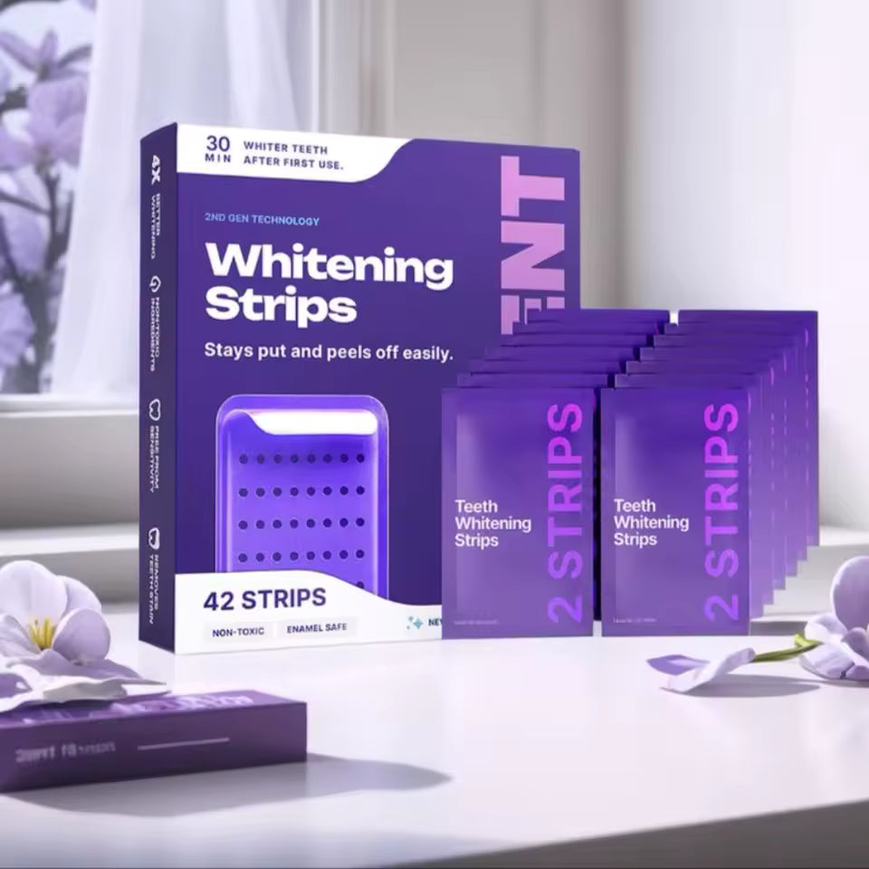 Benzi de albire V34 Purple — corectarea culorii PAP+ în 30 de minute - Desfino