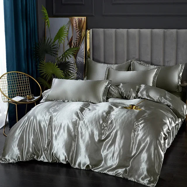 Ensemble de literie de luxe en satin Aurielle — Finition soyeuse et lisse