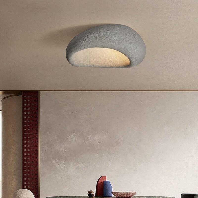 Irisori Wabi-Sabi Ceiling Light — Handcrafted Japanese Form, Organic Silhouette, Warm Glow