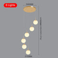 Lampadario a globo Liora — Elegante lampada a sospensione LED dalla luce calda - Desfino