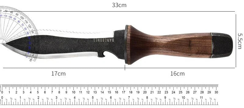 TerraWeave 6 ¾-tommers havekniv — Rustbestandigt blad, skede - Desfino
