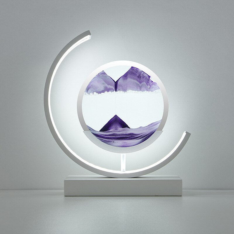 TerraGlow Sand Lamp — Artistic Ambient Accent Lighting - Desfino