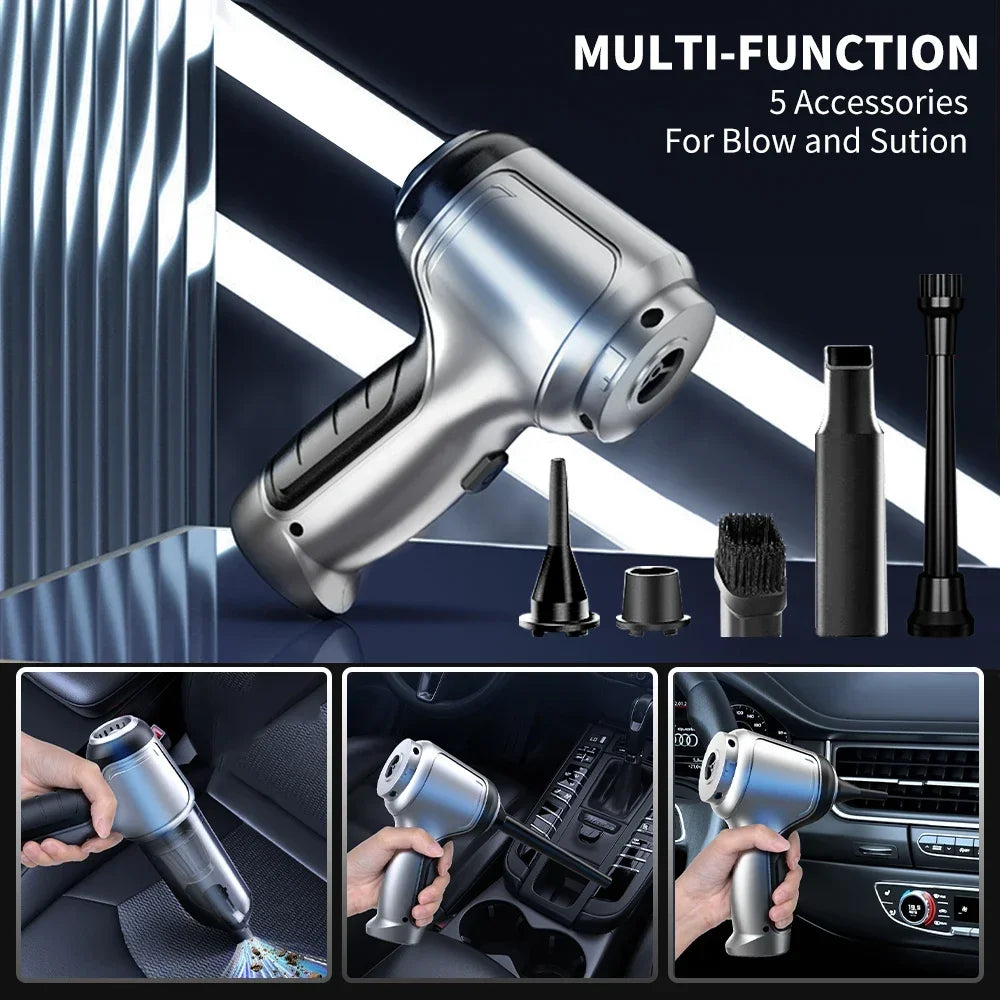 שואב הרכב Voltix CarVac Pro — שואב ידני אלחוטי ונייד לרכב - Desfino