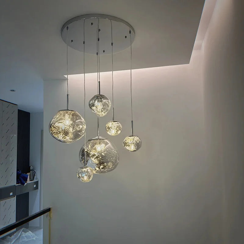 Candeeiro suspenso LED NovaLume Lava Glow — Luz suspensa de inspiração retro - Desfino