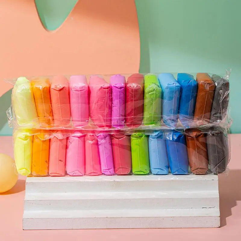 Air Dry Modeling Clay Set — Hand Tools Included, 12, 24 or 36 Colors