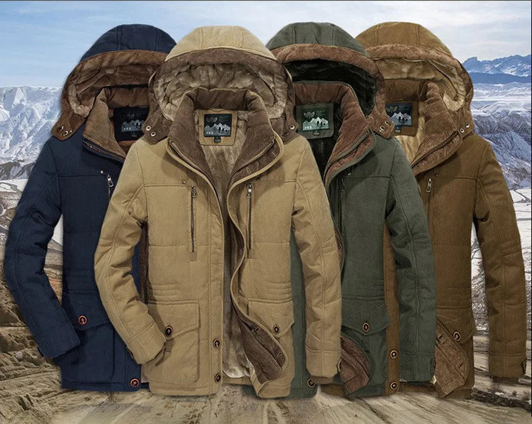ArdentVale Herren-Winterparka — luxuriöse Wärmeisolierung, weicher Komfort im Inneren