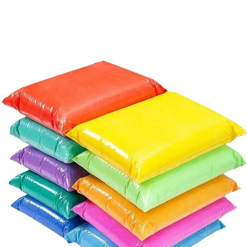 Conjunto de plasticina de secagem ao ar para crianças — 12, 24 ou 36 cores, ferramentas manuais - Desfino