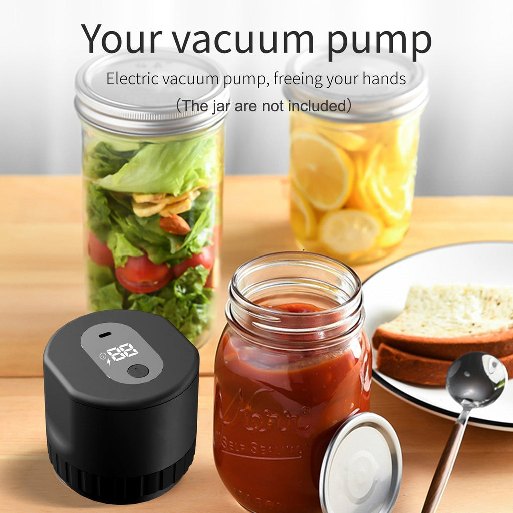 FreshLock Cordless Mason Jar Vacuum Sealer Kit, Rechargeable - Desfino