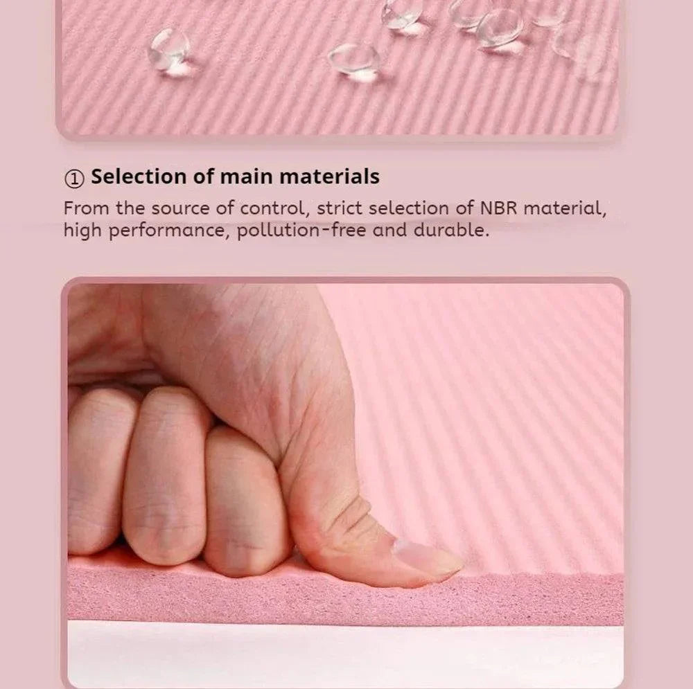 Esterilla de yoga antideslizante — cojín cómodo y duradero para hacer ejercicio - Desfino